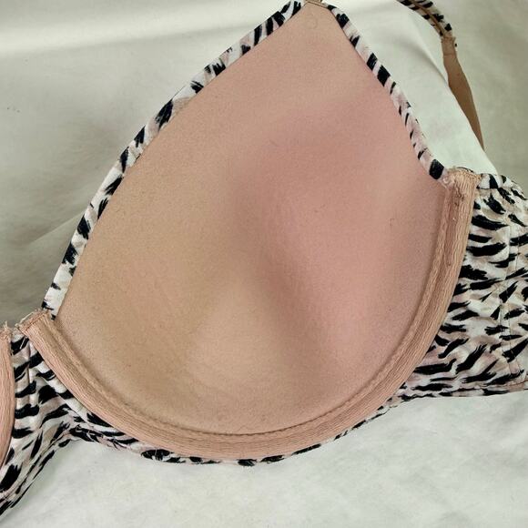 SOMA Women's 38D Pink White Black Embraceable Perfect Full Coverage Bra - Picture 7 of 8